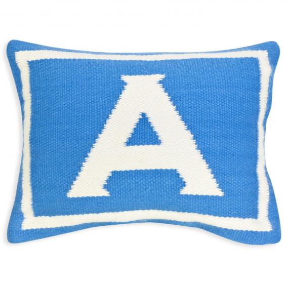 Jonathan Adler Junior Letter A Pillow in Blue - 6212JA