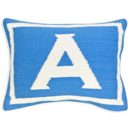 Jonathan Adler Junior Letter A Pillow in Blue - 6212JA