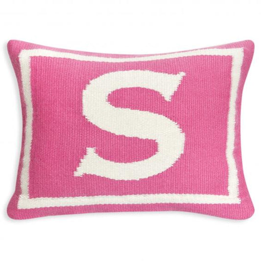 Jonathan Adler Junior Letter S Pillow in Pink - 23584