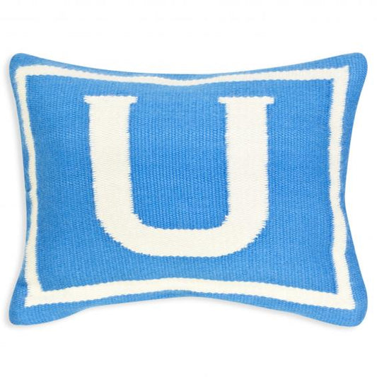 Jonathan Adler Junior Letter U Pillow in Blue - 23491