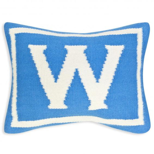 Jonathan Adler Junior Letter W Pillow in Blue - 23493