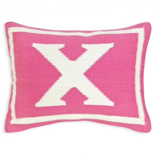 Jonathan Adler Junior Letter X Pillow in Pink - 23589