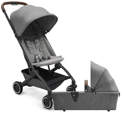 Joolz Aer Lightweight Compact Stroller + Bassinet Bundle - Delightful Grey - 440010-440011