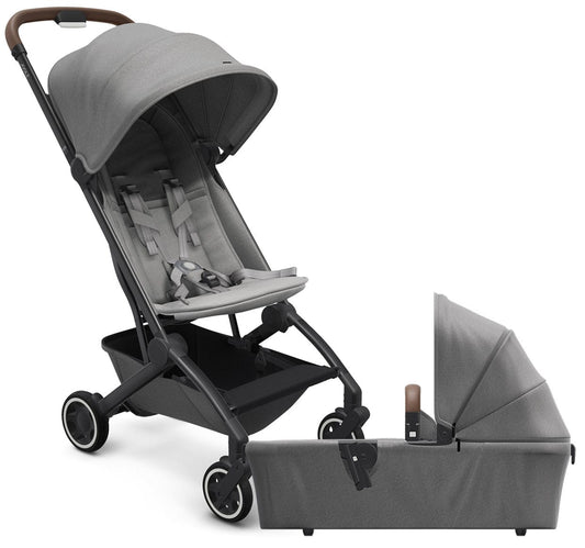 Joolz Aer Lightweight Compact Stroller + Bassinet Bundle - Delightful Grey - 440010-440011