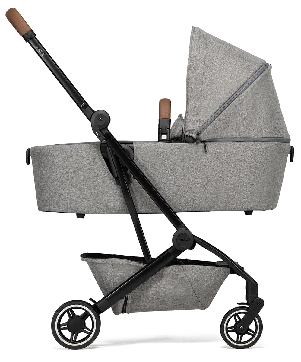 Joolz Aer+ Lightweight Compact Stroller + Bassinet Bundle - Delightful Grey - 310111-310390