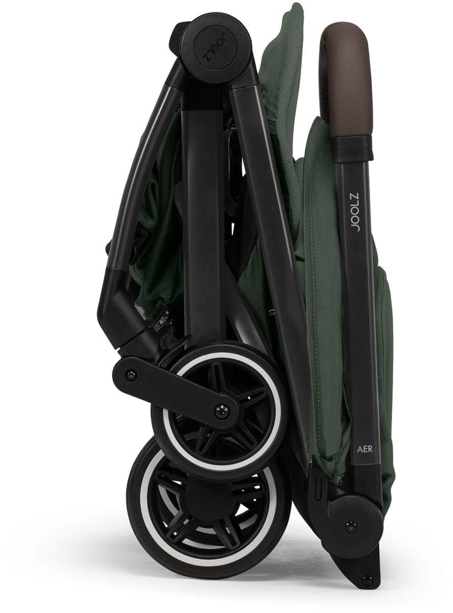 Joolz Aer+ Lightweight Compact Stroller + Bassinet Bundle - Forest Green - 440100-440110