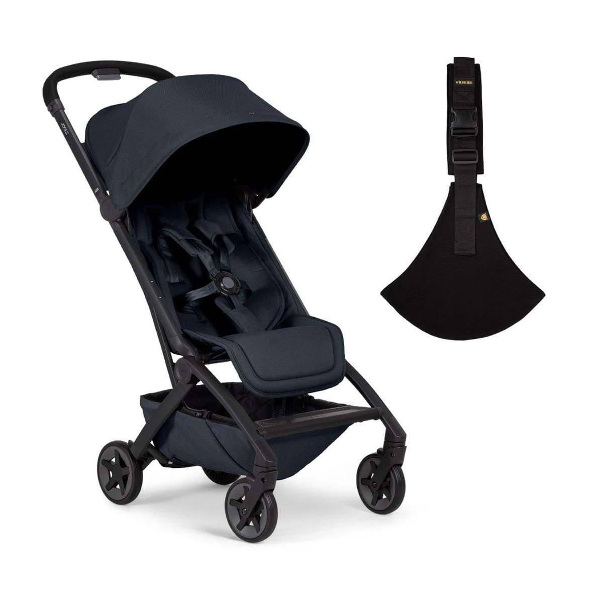 Joolz Aer2 Lightweight Compact Stroller + Wildride Carrier Bundle - Dark Navy - 440235
