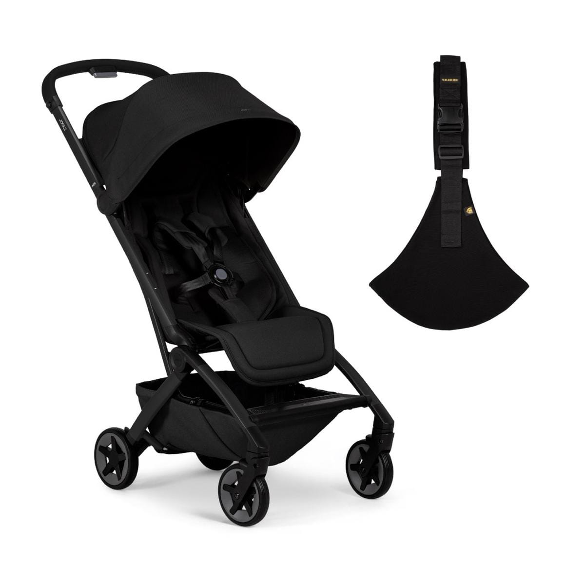 Joolz Aer2 Lightweight Compact Stroller + Wildride Carrier Bundle - Space Black - 440230