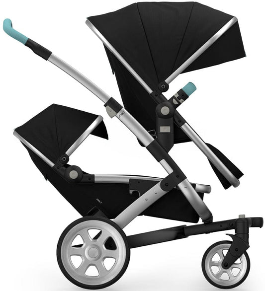 Joolz Geo 2 Tailor Twin Stroller - Silver/Black/Silver/Angel Blue - TG0092-DBL