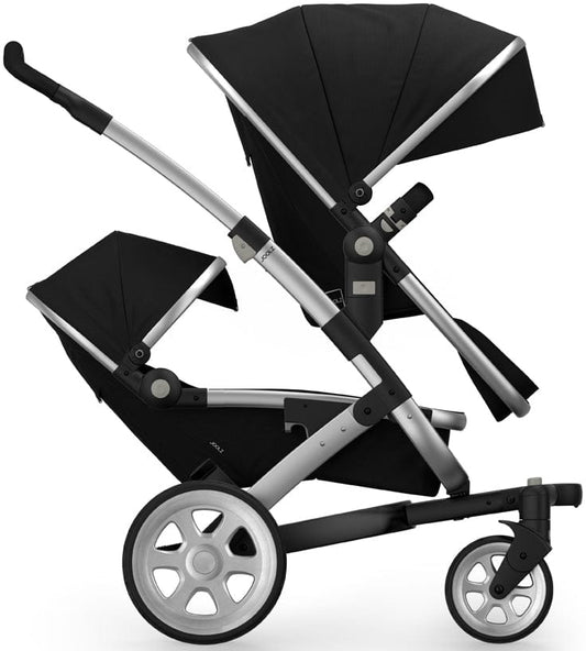 Joolz Geo 2 Tailor Twin Stroller - Silver/Black/Silver/Black Ajour - TG0084-DBL