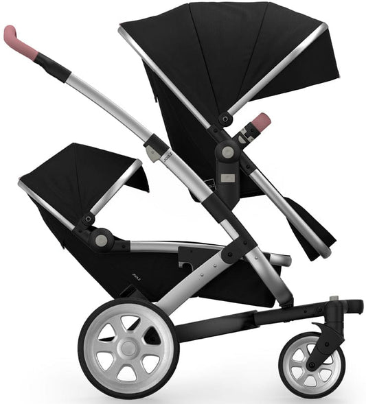 Joolz Geo 2 Tailor Twin Stroller - Silver/Black/Silver/Old Pink - TG0097-DBL