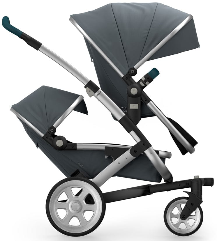 Joolz Geo 2 Tailor Twin Stroller - Silver/Grey/Silver/Deep Lake Blue - TG0013-DBL