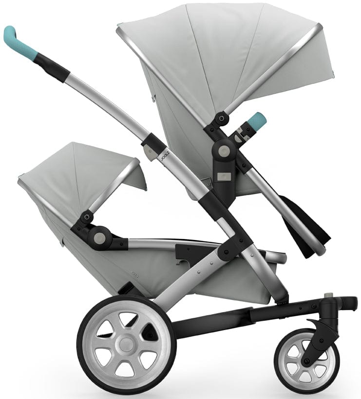 Joolz Geo 2 Tailor Twin Stroller - Silver/Silver/Silver/Angel Blue - TG0172-DBL