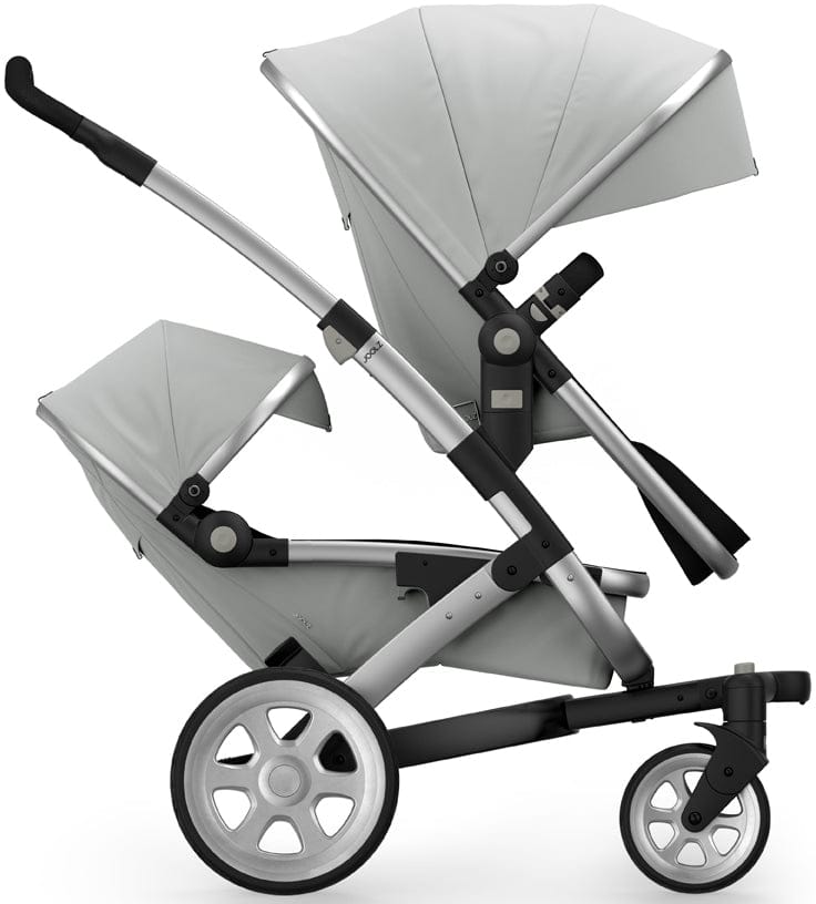 Joolz Geo 2 Tailor Twin Stroller - Silver/Silver/Silver/Black Ajour - TG0164-DBL