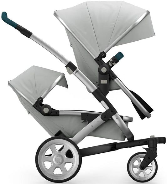 Joolz Geo 2 Tailor Twin Stroller - Silver/Silver/Silver/Deep Lake Blue - TG0173-DBL