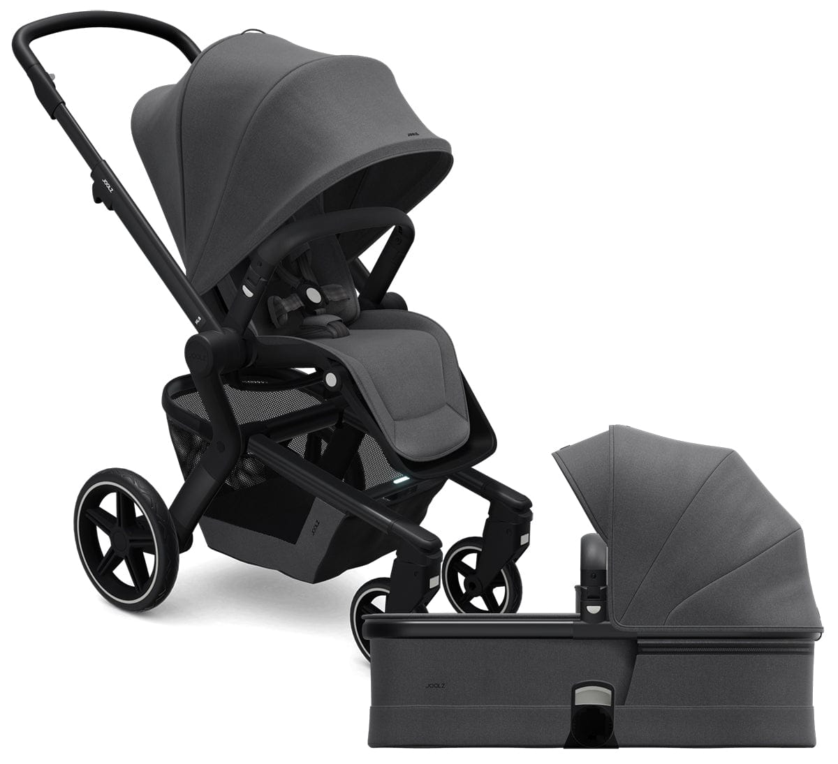 Joolz Hub+ Stroller & Bassinet Bundle - Awesome Anthracite - 430265-430266