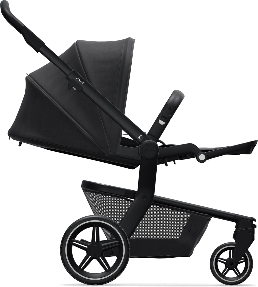 Joolz Hub+ Stroller & Bassinet Bundle - Brilliant Black - 430260-430161