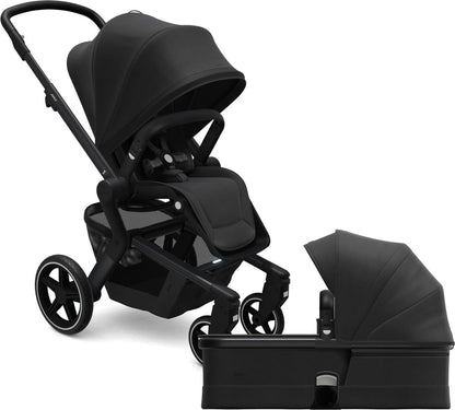 Joolz Hub+ Stroller & Bassinet Bundle - Brilliant Black - 430260-430161