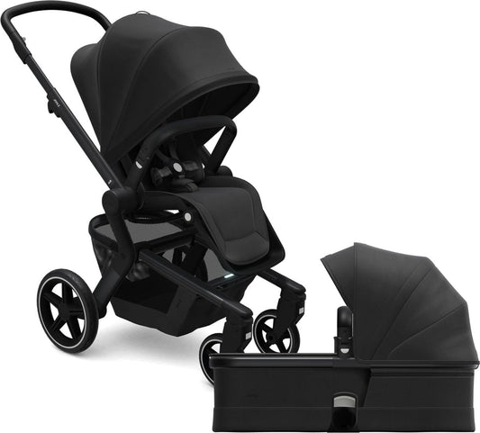 Joolz Hub+ Stroller & Bassinet Bundle - Brilliant Black - 430260-430161