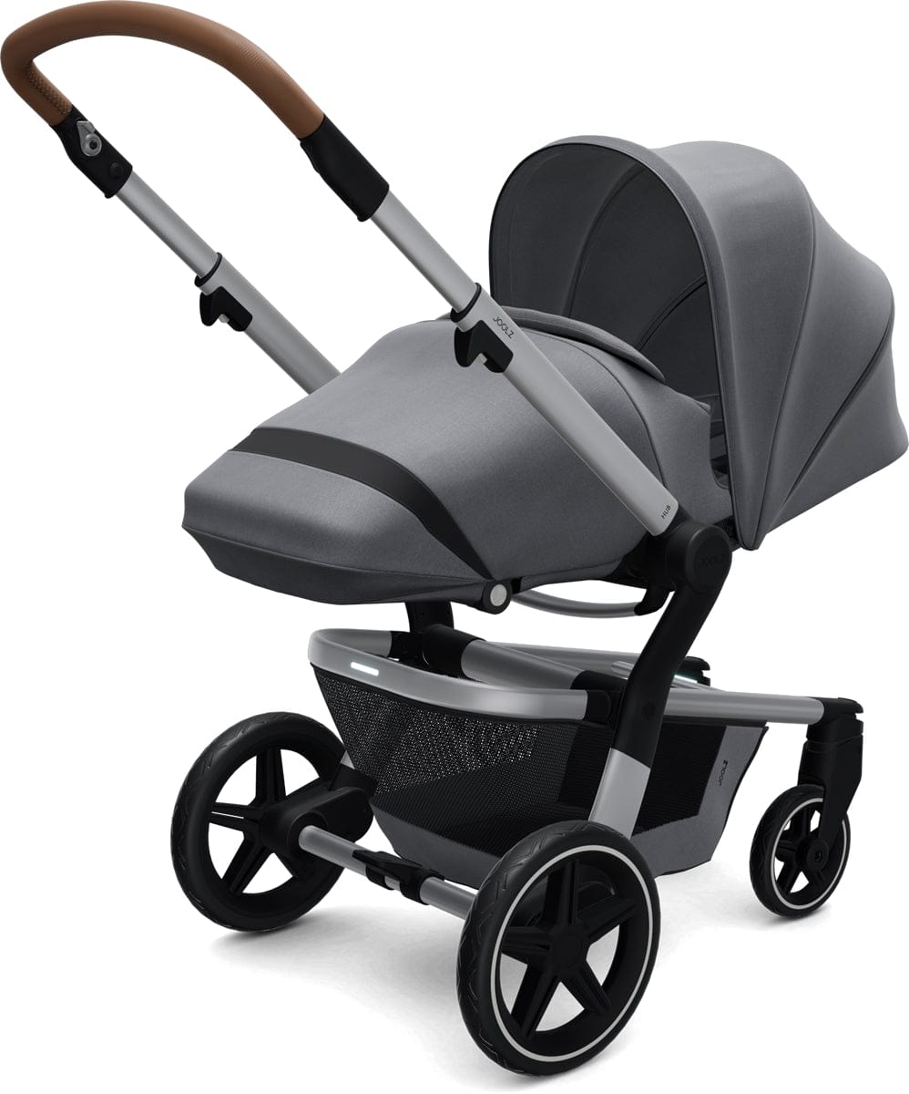 Joolz Hub+ Stroller & Bassinet Bundle - Gorgeous Grey - 430210-430211