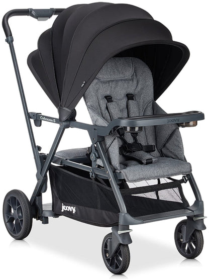 Joovy Caboose S with 1 Seat Sit And Stand Double Stroller - - Grey Melange - 8209-J