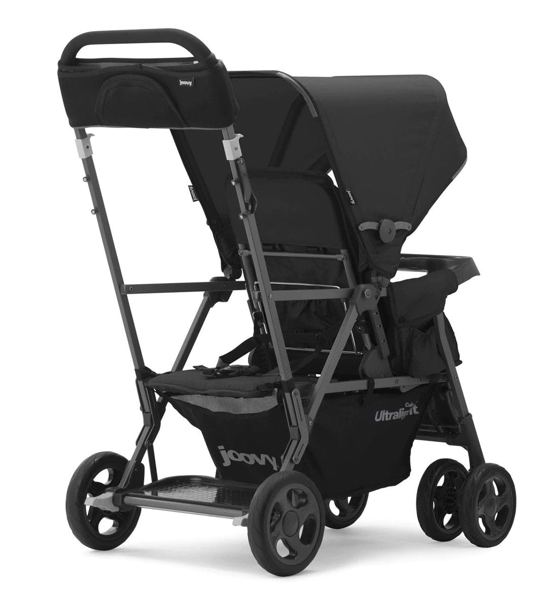 Joovy Caboose Too Ultralight Sit And Stand Tandem Double Stroller - Graphite / Black - 8177-J