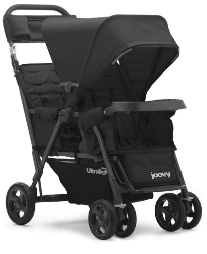Joovy Caboose Too Ultralight Sit And Stand Tandem Double Stroller - Graphite / Black - 8177-J