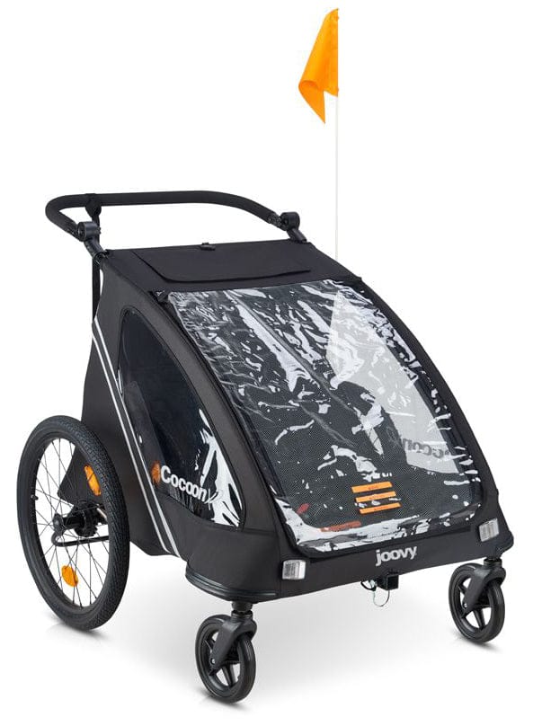 Joovy CocoonX2 Double Stroller And Bike Trailer - Black - 5017-J