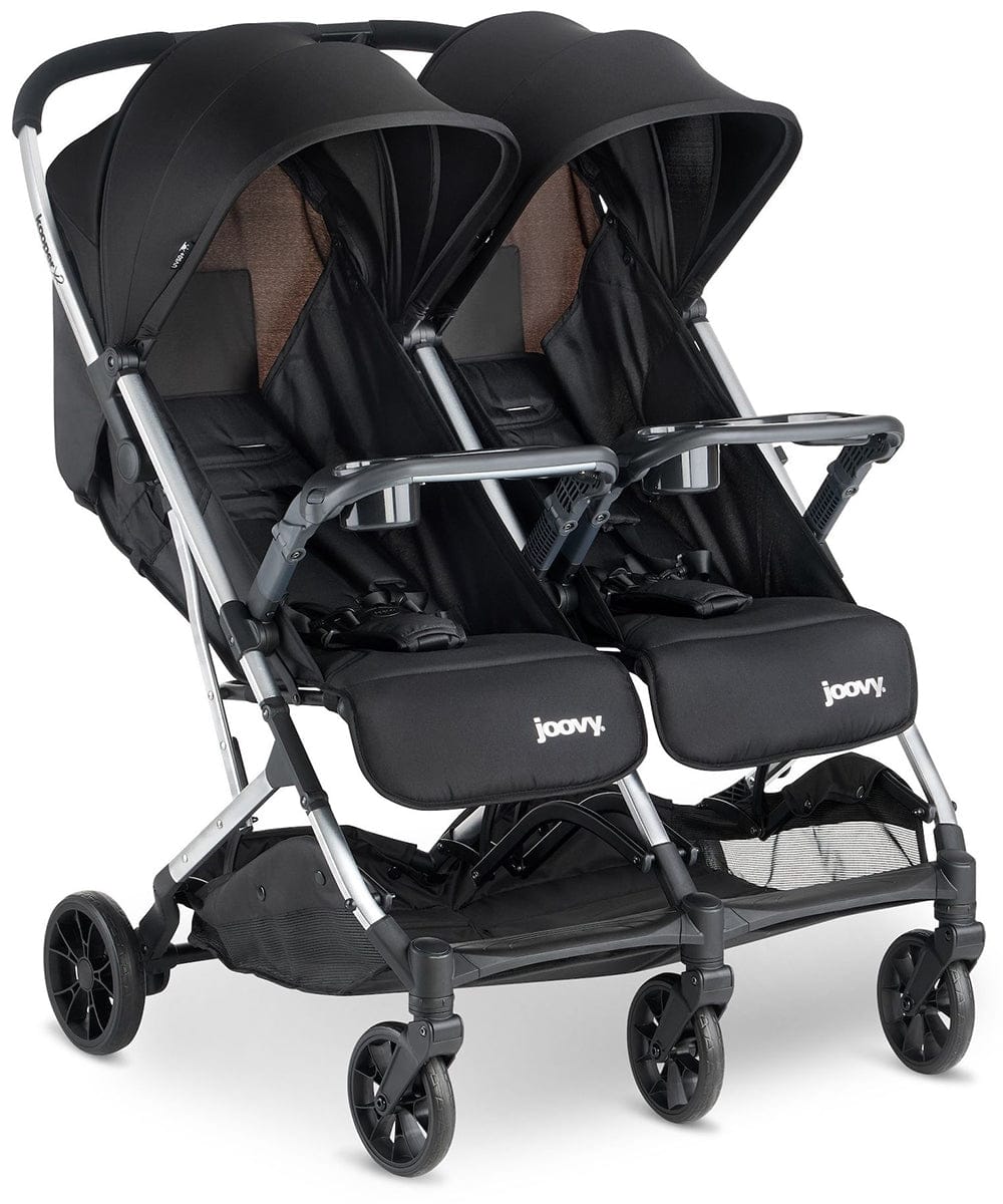 Joovy Kooper X2 Compact Double Stroller - Black