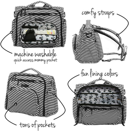 Ju-Ju-Be B.F.F. Diaper Bag - Black Magic - 15FM02X-BLM