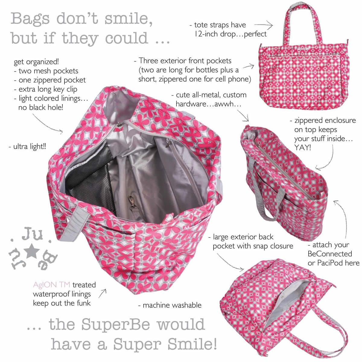 Ju-Ju-Be Super Be Tote Diaper Bag - The Queen of the Nile - 13FF02L-TQN
