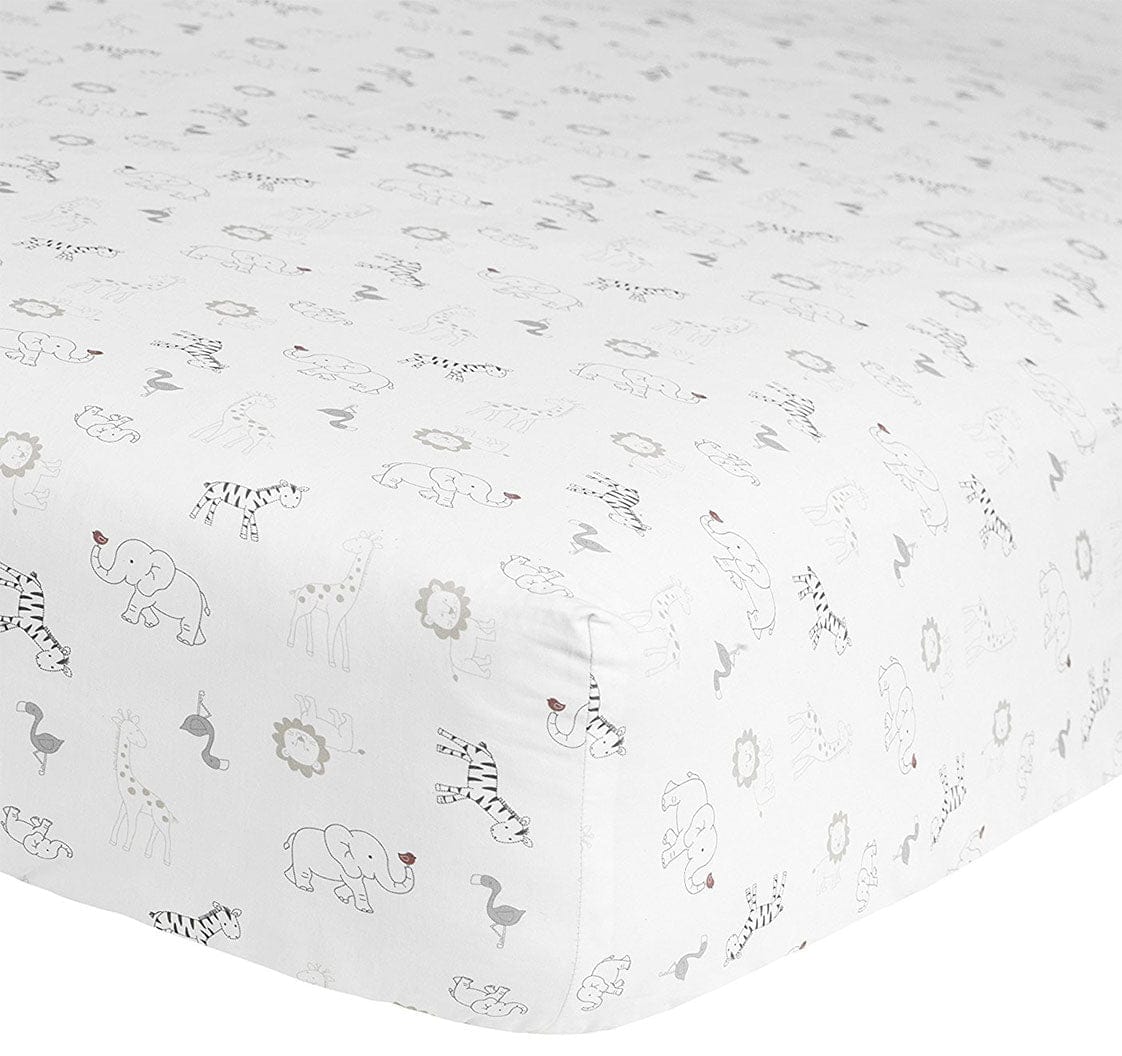 Just Born 3 Piece Crib Bedding Set - Animal Kingdom - 22266135128