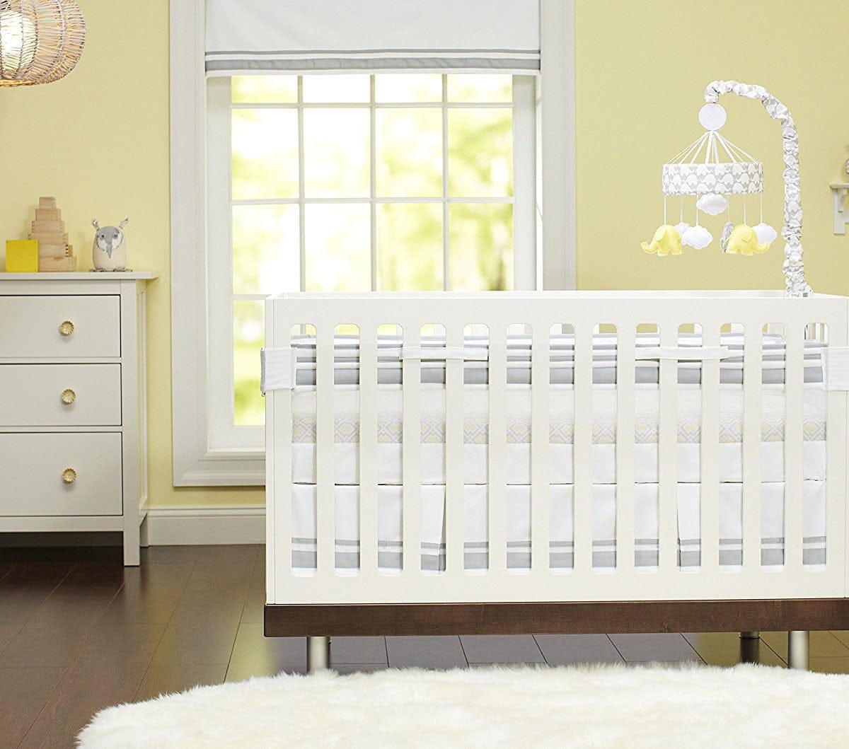 Just Born Crib Skirt - Grey - 21350113BNE1OSZ