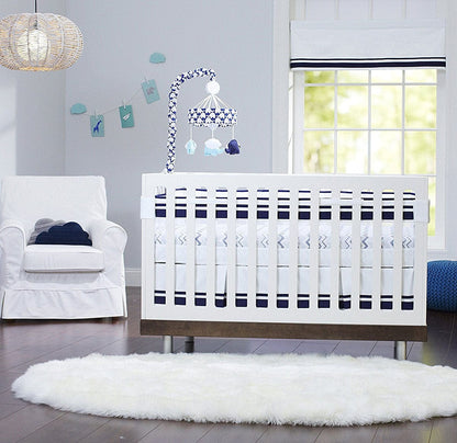 Just Born Crib Skirt - Navy - 21350113BBY1OSZ