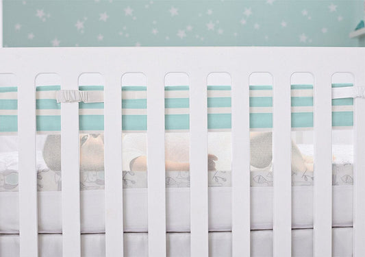 Just Born Fresh Air Crib Liner - Aqua - 22266135647