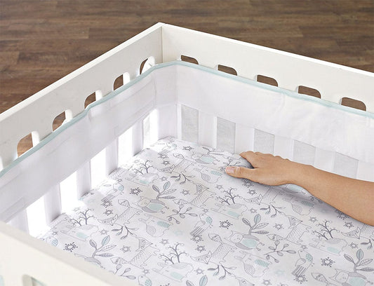 Just Born Fresh Air Crib Liner - Aqua - 22266135647