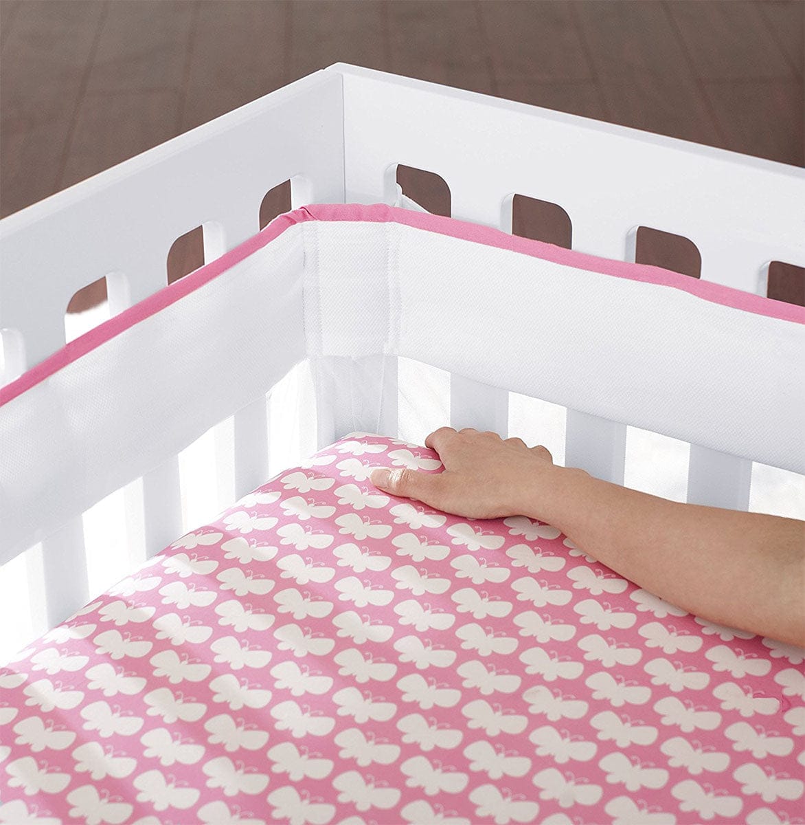 Just Born Fresh Air Crib Liner - Pink - 22266131762