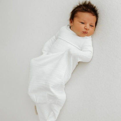 Swaddelini Bamboo Blend Sleep Sack Swaddle - Undyed (6-12LBS)