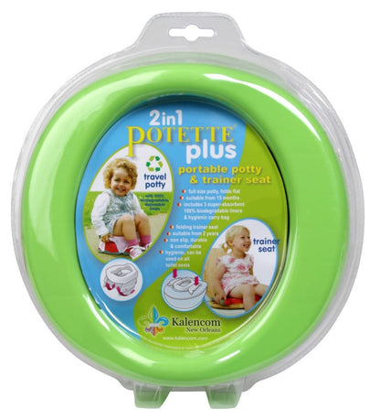 Kalencom Potette Plus 2 in 1 On The Go Potty in Green - 2730GREEN