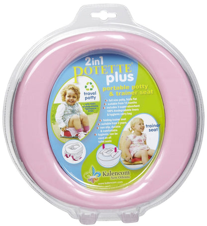 Kalencom Potette Plus 2 in 1 On The Go Potty in Pink