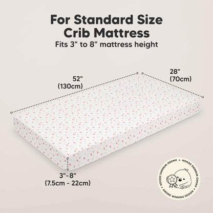 KeaBabies Organic Cotton Fitted Crib Sheet 2 Pack - KeaSafari image 2