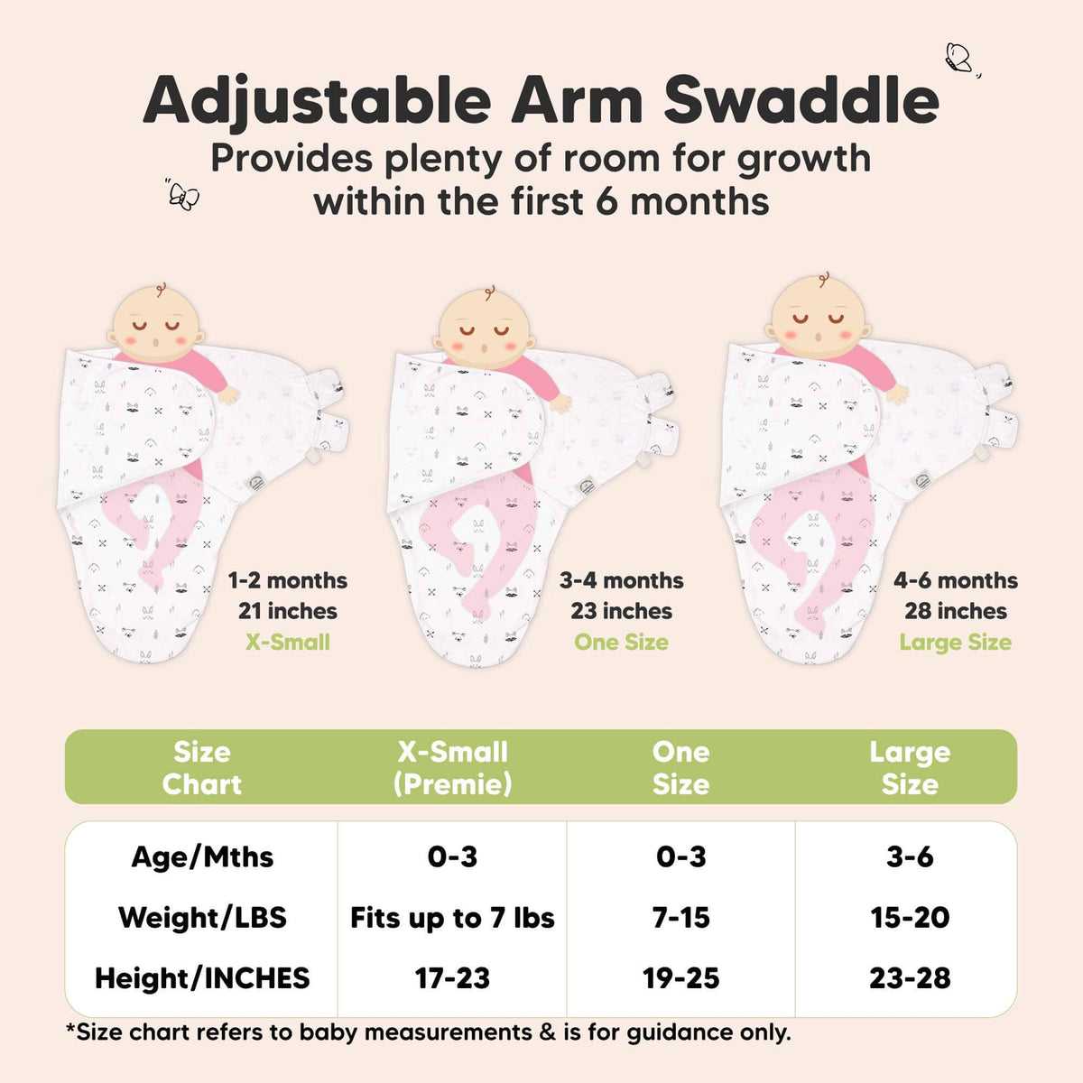 KeaBabies Soothe Baby Swaddles 3 Pack - ABC Land Cloud image 8