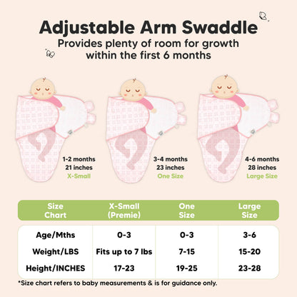 KeaBabies Soothe Baby Swaddles 3-Pack - Butterflies