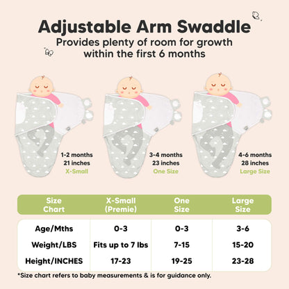 KeaBabies Soothe Zippy Baby Swaddles 3 Pack - Bumble Bear image 9