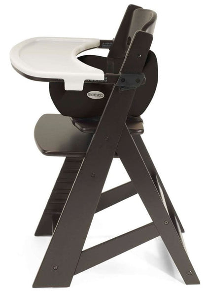 Keekaroo Height Right High Chair & Infant Insert - Espresso / Black - 005-51604-BLK