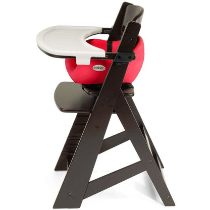 Keekaroo Height Right High Chair & Infant Insert - Espresso/Cherry
