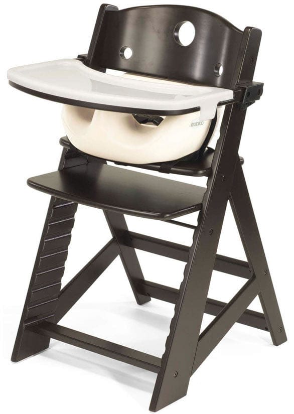 Keekaroo Height Right High Chair & Infant Insert - Espresso / Vanilla