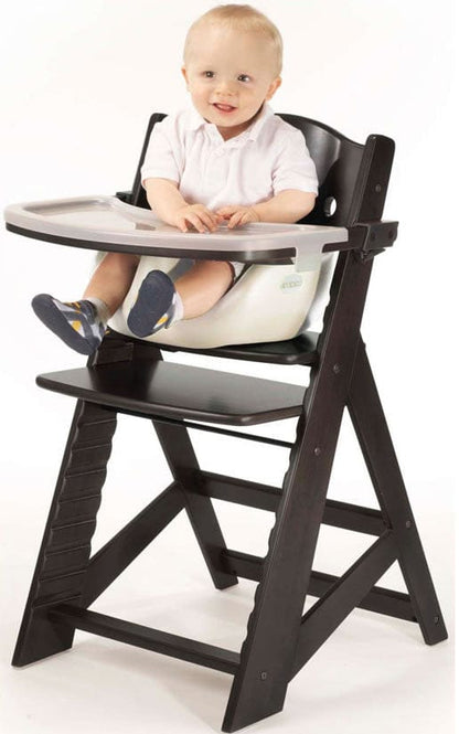 Keekaroo Height Right High Chair & Infant Insert - Espresso / Vanilla