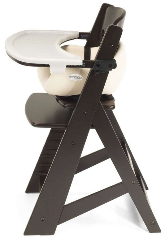 Keekaroo Height Right High Chair & Infant Insert - Espresso / Vanilla - 005-51604-VAN
