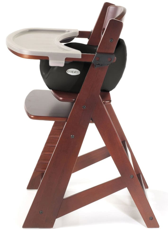 Keekaroo Height Right High Chair & Infant Insert - Mahogany / Black